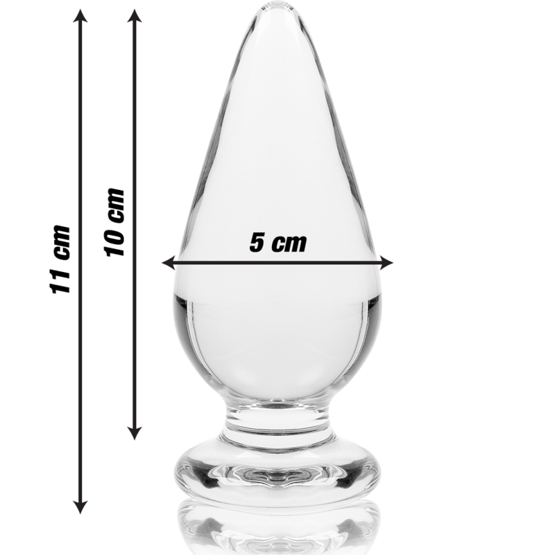 NEBULA SERIES BY IBIZA - MODELO 4 PLUG CRISTAL TRANSPARENTE 11 CM -O- 5 CM - Imagen 3
