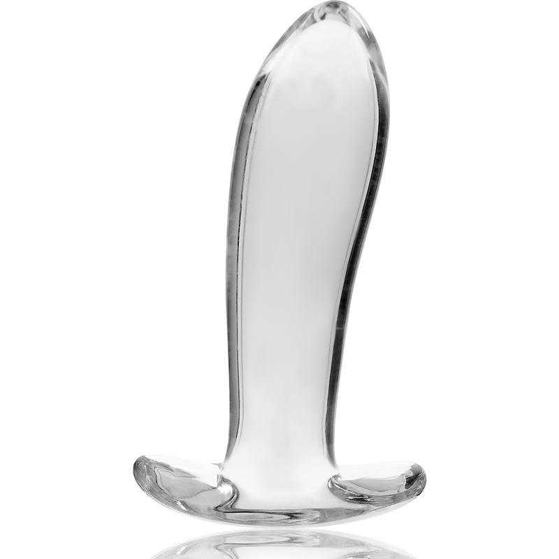 NEBULA SERIES BY IBIZA - MODEL 5 ANAL PLUG BOROSILICATE GLASS CLEAR 12.5 CM -O- 3.5 CM - Image 5