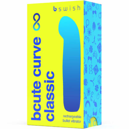 B SWISH - BCUTE CURVE INFINITE CLASSIC VIBRADOR RECARGABLE SILICONA AMARILLO - Imagen 4