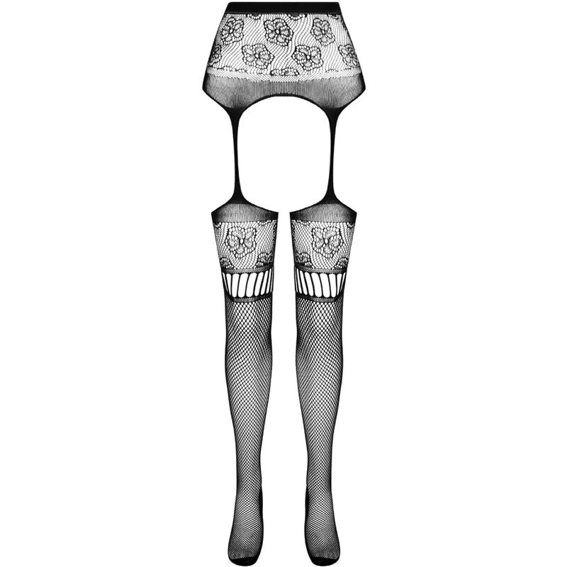 PASSION - S030 TIGHTS WITH BLACK GARTER ONE SIZE - Image 5