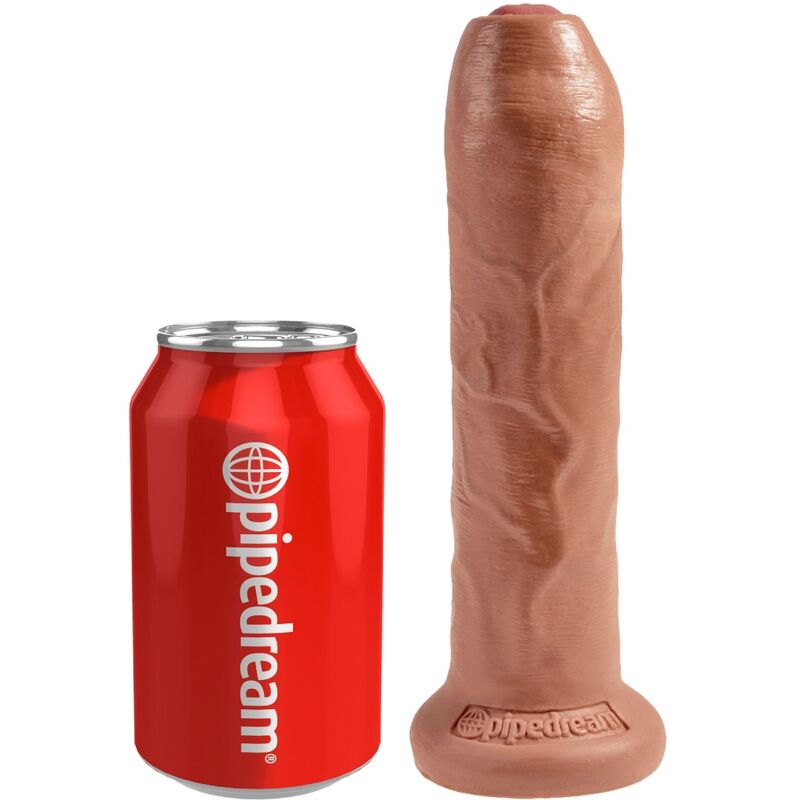KING COCK - PENE REALISTICO NON TAGLIATO 17.8 CM CARAMELLO - immagine 2
