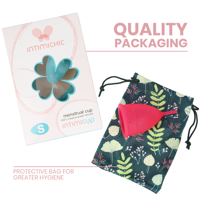 INTIMICHIC - COPA MENSTRUAL SILICONA MEDICA - TALLA S - Imagen 2
