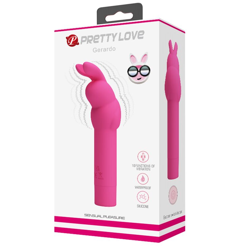 PRETTY LOVE - VIBRATEUR EN SILICONE GERARDO FUSCHIA RABBIT – Image 5