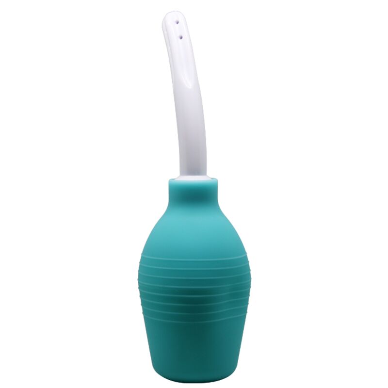 MR PLAY - PERA ANAL DUCHA DE GOMA AZUL - Imagen 2