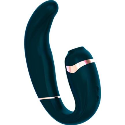 ADRIEN LASTIC - MYG SUCCIONADOR CLITORIS Y ESTIMULADOR G-SPOT VERDE OSCURO