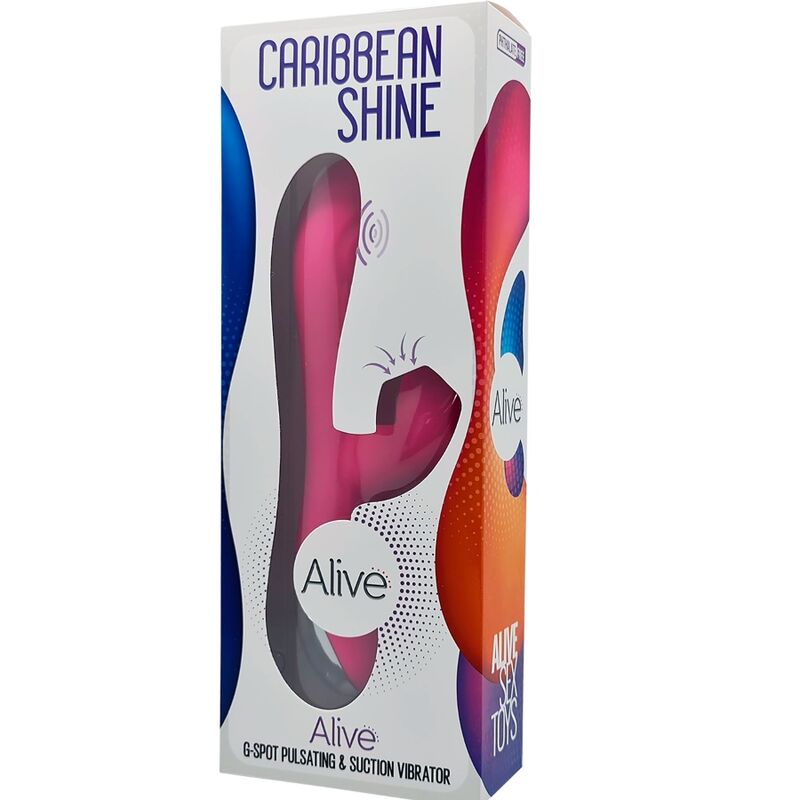 ALIVE - CARIBBEAN SHINE VIBRATEUR ET VENTOUSE FUCHSIA – Image 5