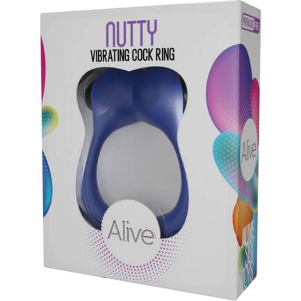 ALIVE - NUTTY ANILLO VIBRADOR AZUL - Imagen 4