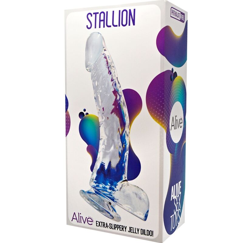 ALIVE - HENGST REALISTISCHER PENIS TRANSPARENT 22 CM – Bild 2