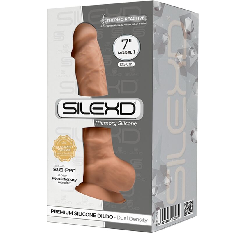 SILEXD - MODELLO 1 PENE REALISTICO PREMIUM SILEXPAN SILICONE CARAMEL 17.5 CM - immagine 3