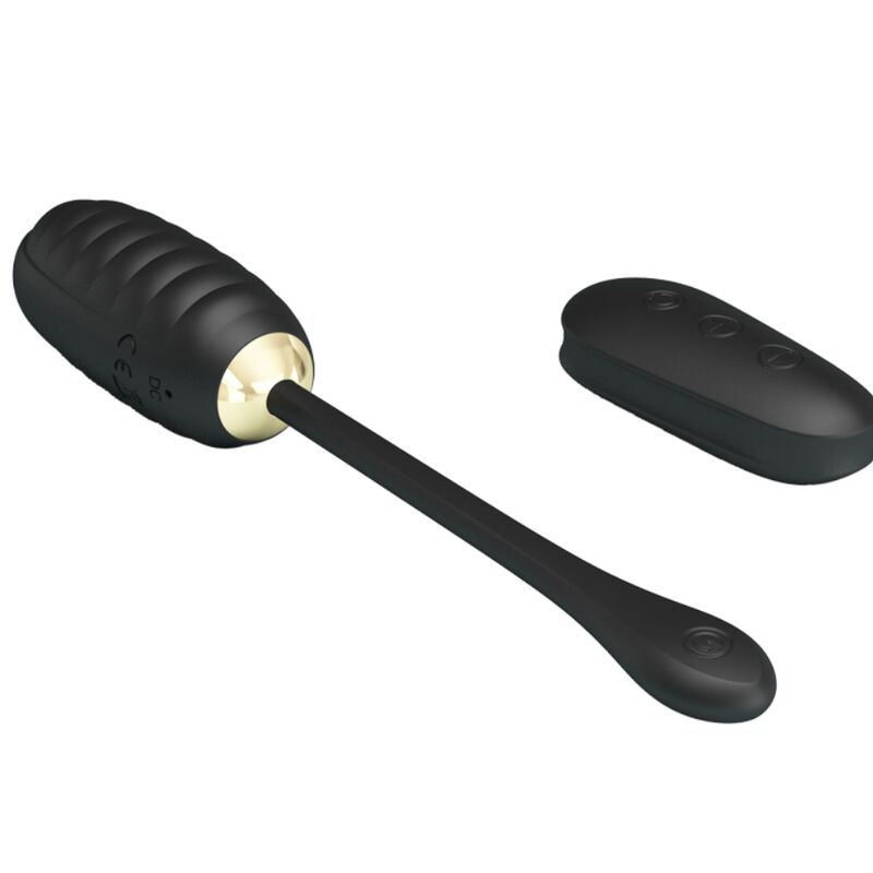 PRETTY LOVE - DOREEN OEUF VIBRANT RECHARGEABLE DE LUXE NOIR TÉLÉCOMMANDE – Image 5