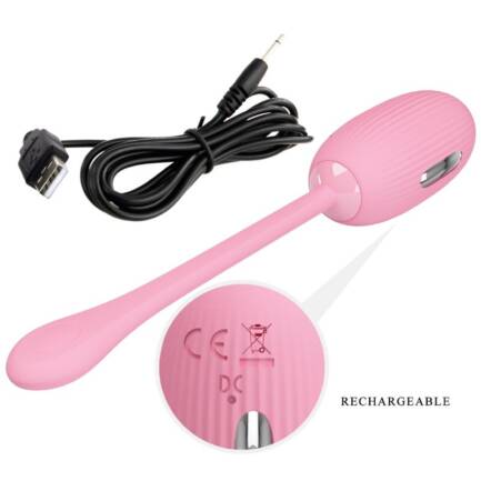 PRETTY LOVE - DOREEN HUEVO VIBRADOR RECARGABLE ROSA - Imagen 5