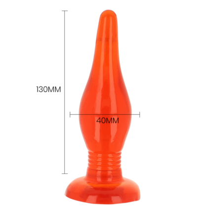 BAILE - PLUG ANAL TACTO SUAVE ROJO 14.2 CM - Imagen 5