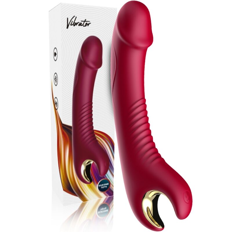 ARMONY - VIBRATEUR & ROTATEUR PRINCE DILDO ROUGE – Image 5