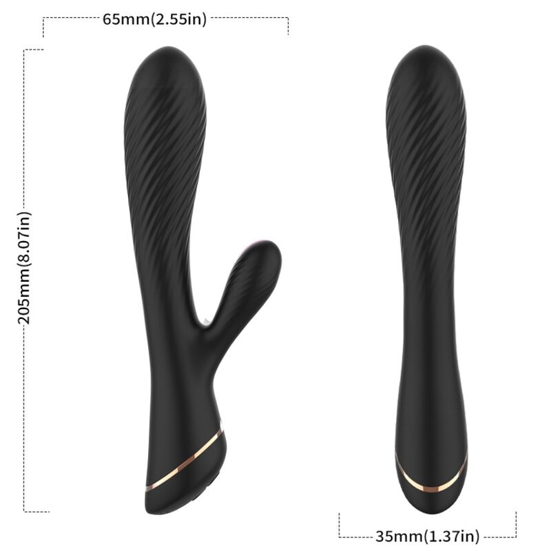 ARMONY - VIBRATEUR LAPIN SILICONE NOIR – Image 3