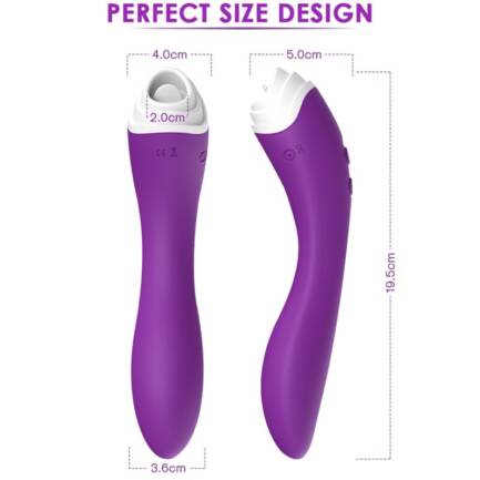 ARMONY - FAIRYLAND ESTIMULADOR CON LENGUA CLITORIS  VIBRADOR VIOLETA - Imagen 4