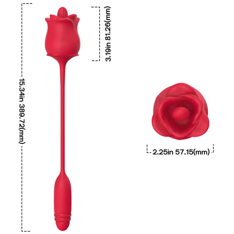 ARMONY - 3-EN-1 ROSE, STIMULATEUR, ASPIRATION ET UP&DOWN AVEC QUEUE ROUGE – Image 4