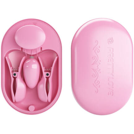 PRETTY LOVE - SURPRISE BOX PINZAS ELECTRO ESTIMULACION ROSA - Imagen 2