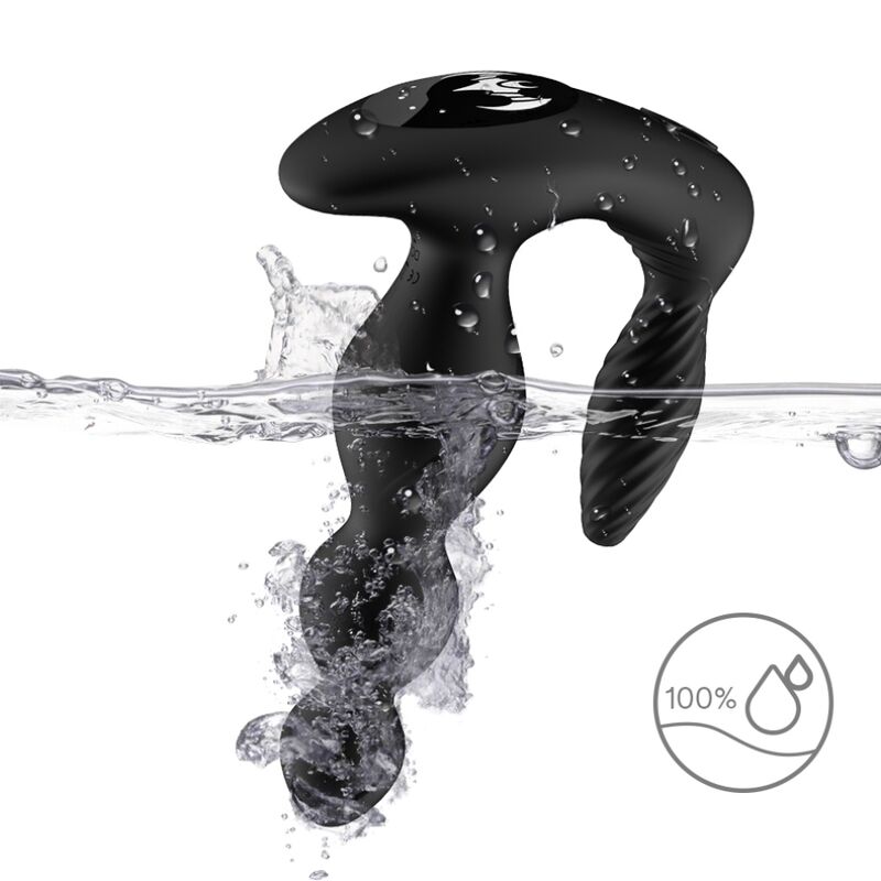 ARMONY - MANFUN VIBRADOR ESTIMULADOR PLUG ANAL CONTROL REMOTO NEGRO - Imagen 3