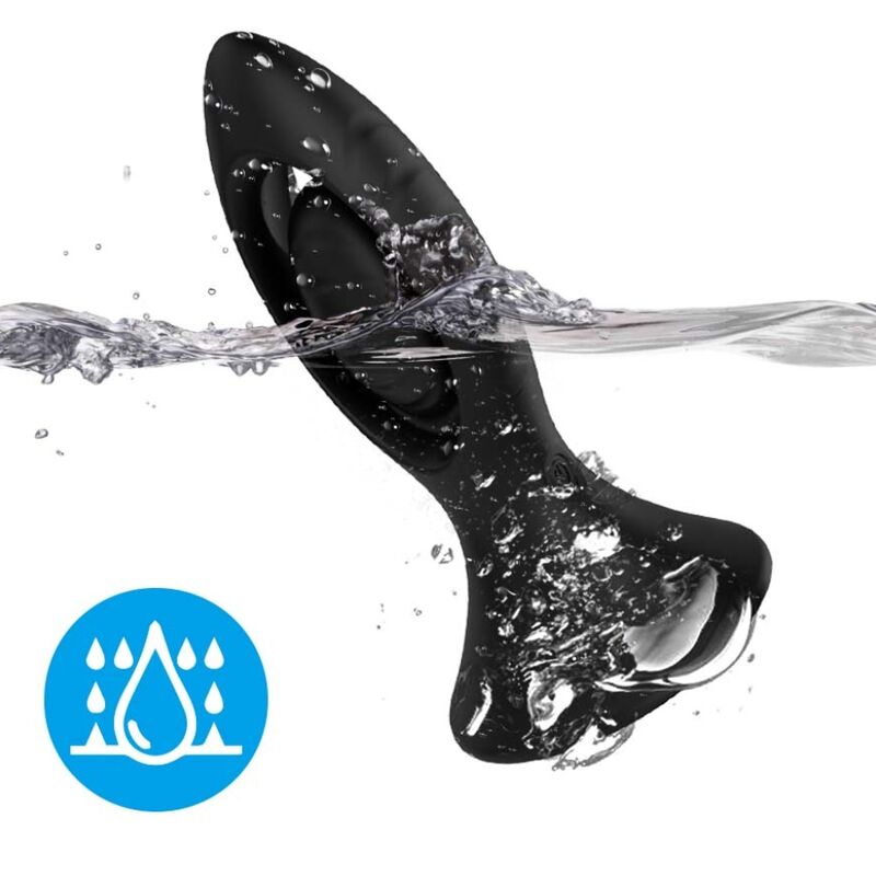 ARMONY - VIBRADOR PLUG ANAL SILICONA NEGRO - Imagen 3