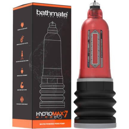 BATHMATE - HYDROMAX 7 WIDE BOY X30 ROJO - Imagen 2