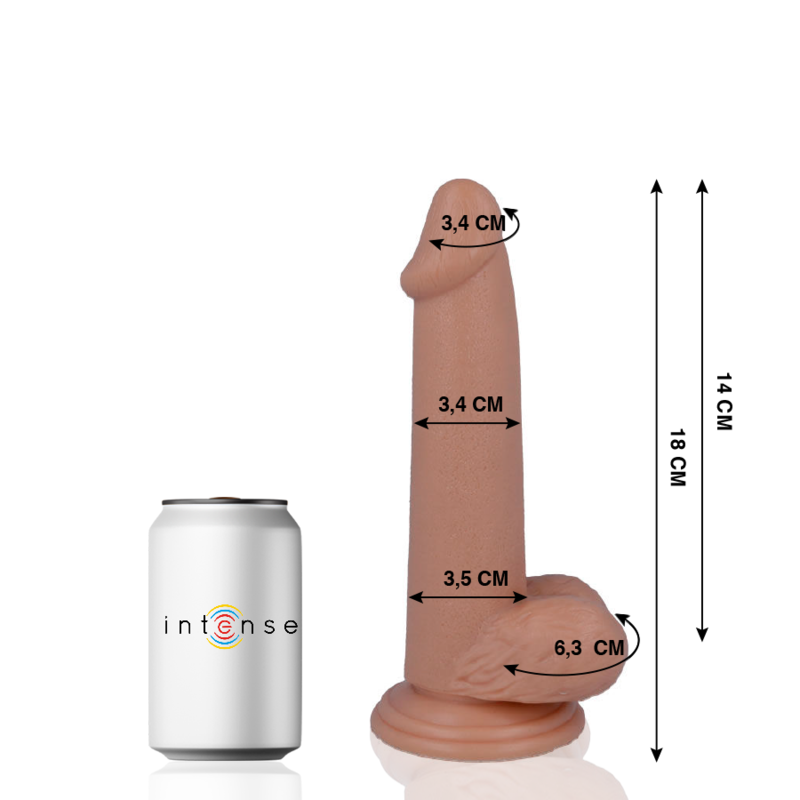 MR INTENSE - 10 REALISTIC PENIS 18 CM -O- 3.4 CM - immagine 2