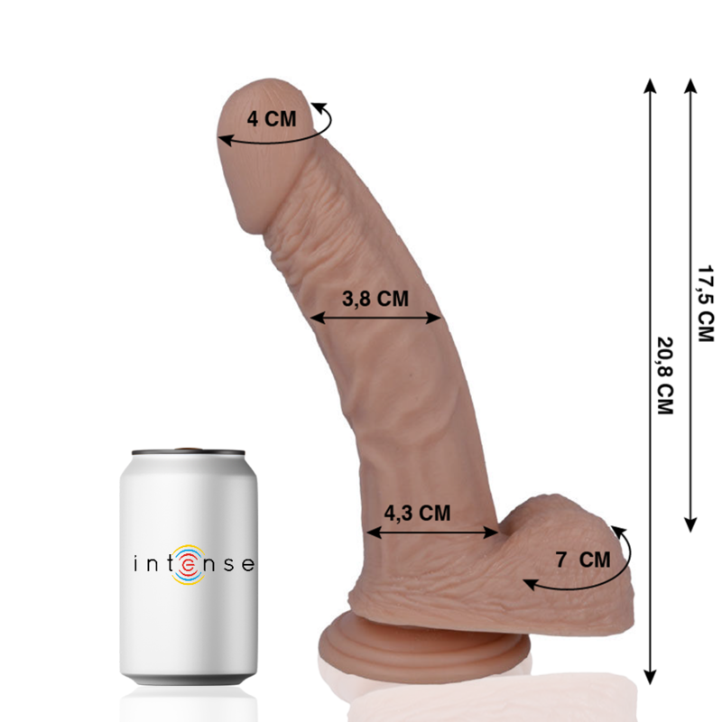 MR INTENSE - 23 PENE REALÍSTICO 20.8 CM -O- 3.8 CM - Imagen 2