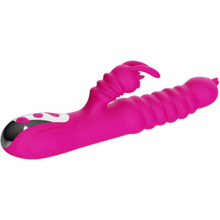 ARMONY - VIBRADOR MULTIFUNCION RABBIT DOBLE LENGUA EFECTO CALOR FUCSIA - Imagen 3