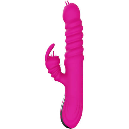 ARMONY - VIBRADOR MULTIFUNCION RABBIT DOBLE LENGUA EFECTO CALOR FUCSIA - Imagen 4