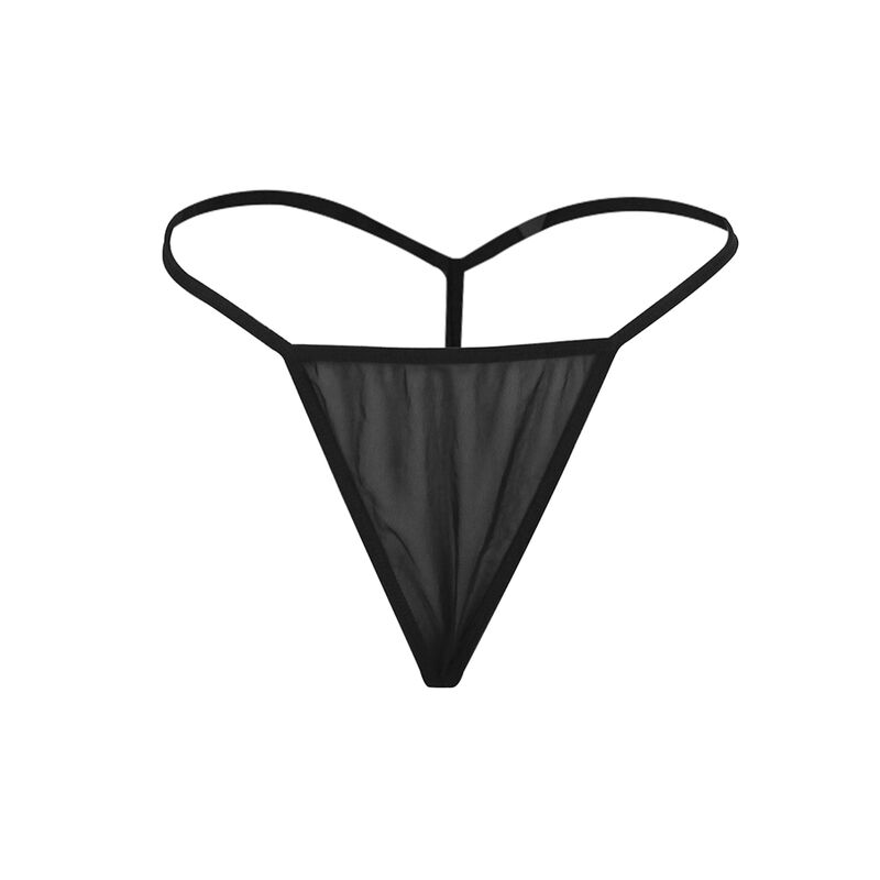 SUBBLIME - BABYDOLL-TÜLLSTOFF MIT SPITZE UND BLUMENDETAIL SCHWARZ S/M – Bild 4