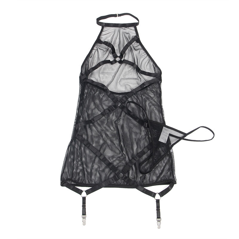 SUBLLIME - ROBE TRANSPARENTE DOS LIQUIDE NOIR S/M – Image 4