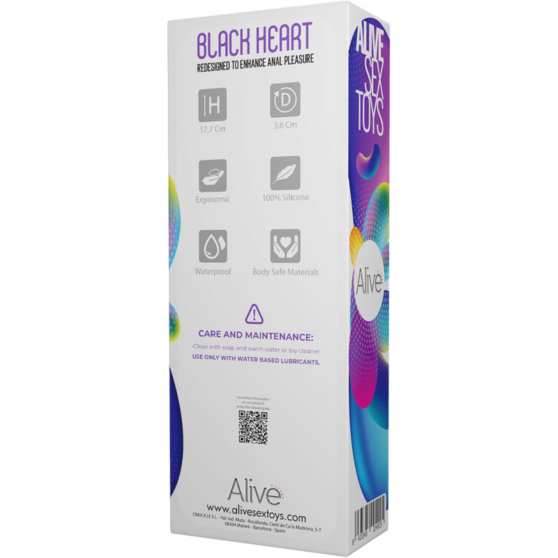 ALIVE - BLACK HEART ESTIMULADOR ANAL - Imagen 4
