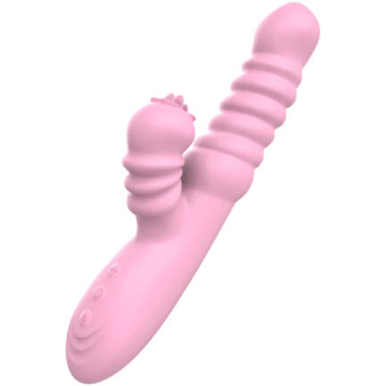 ARMONY - VIBRADOR MULTIFUNCION CON LENGUA ESTIMULADORA EFECTO CALOR ROSA - Imagen 5