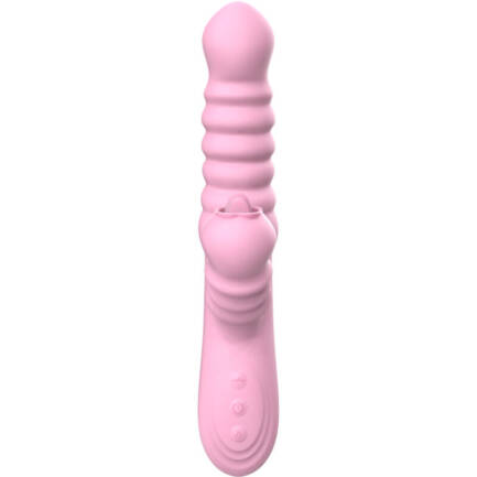 ARMONY - VIBRADOR MULTIFUNCION CON LENGUA ESTIMULADORA EFECTO CALOR ROSA - Imagen 4