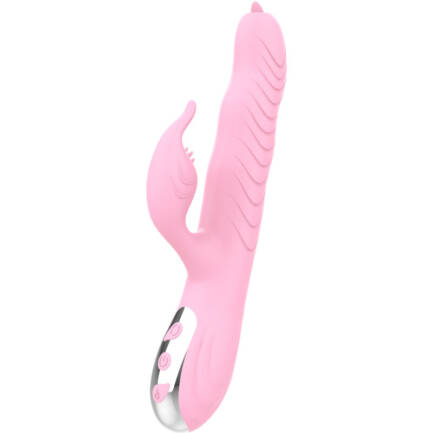 ARMONY - MARCIA VIBRADOR  THRUSTING DOBLE LENGUA EFECTO CALOR ROSA - Imagen 4