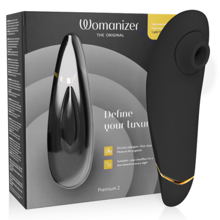 WOMANIZER - PREMIUM 2 ESTIMULADOR DE CLÍTORIS NEGRO