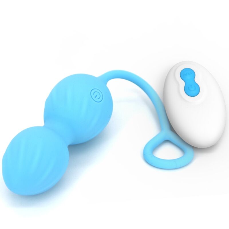 ARMONY - BLOSSOMS PESAS VAGINALES VIBRADOR CONTROL REMOTO 10 VIBRACIONES AZUL - Imagen 3