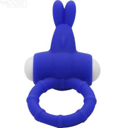 ARMONY - MS BUNNY ANILLO VIBRADOR SILICONA AZUL - Imagen 3