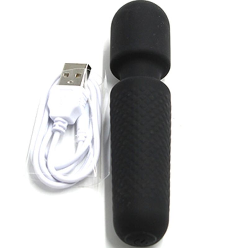 ARMONY - YOUR MAGIC MASAJEADOR VIBRADOR RECARGABLE 10 VIBRACIONES SILICONA NEGRO - Imagen 4