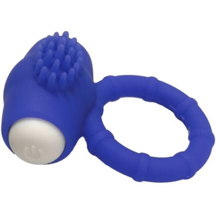 ARMONY - POWER O ANILLO VIBRADOR SILICONA AZUL - Imagen 4