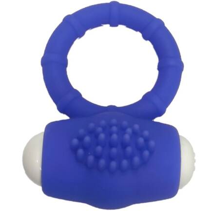 ARMONY - POWER O ANILLO VIBRADOR SILICONA AZUL - Imagen 5