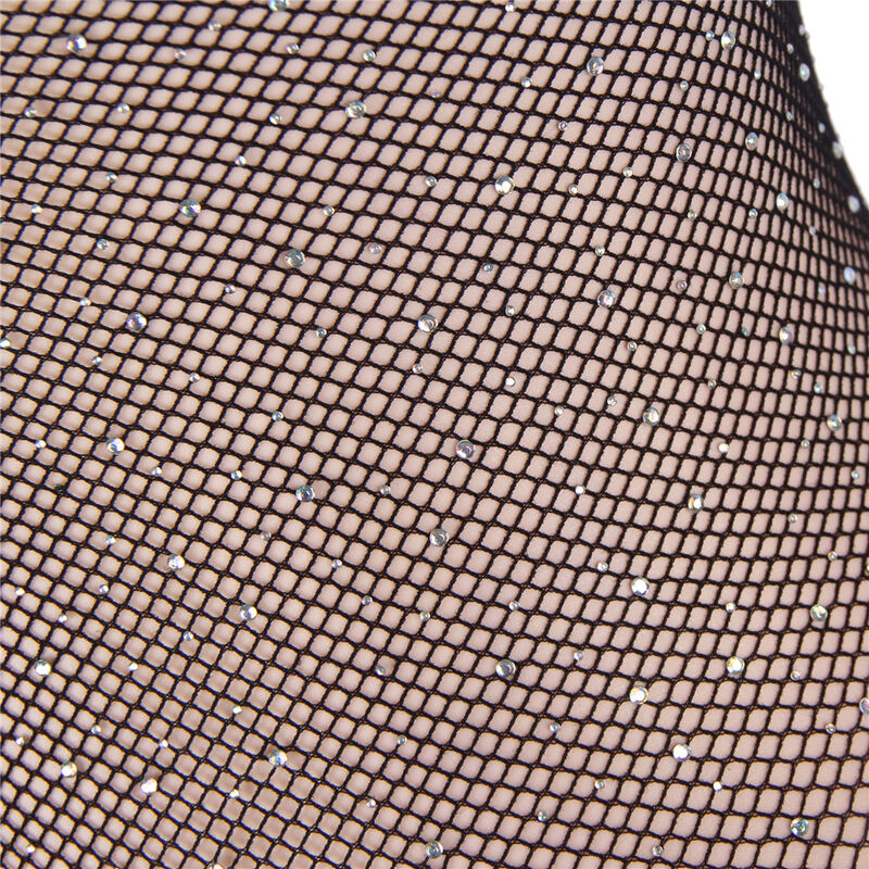 SUBBLIME - 952297 BODY DE REJILLA BRILLANTE CON HOMBROS DESCUBIERTOS MANGA LARGA NEGRO TALLA ÚNICA - Imagen 4