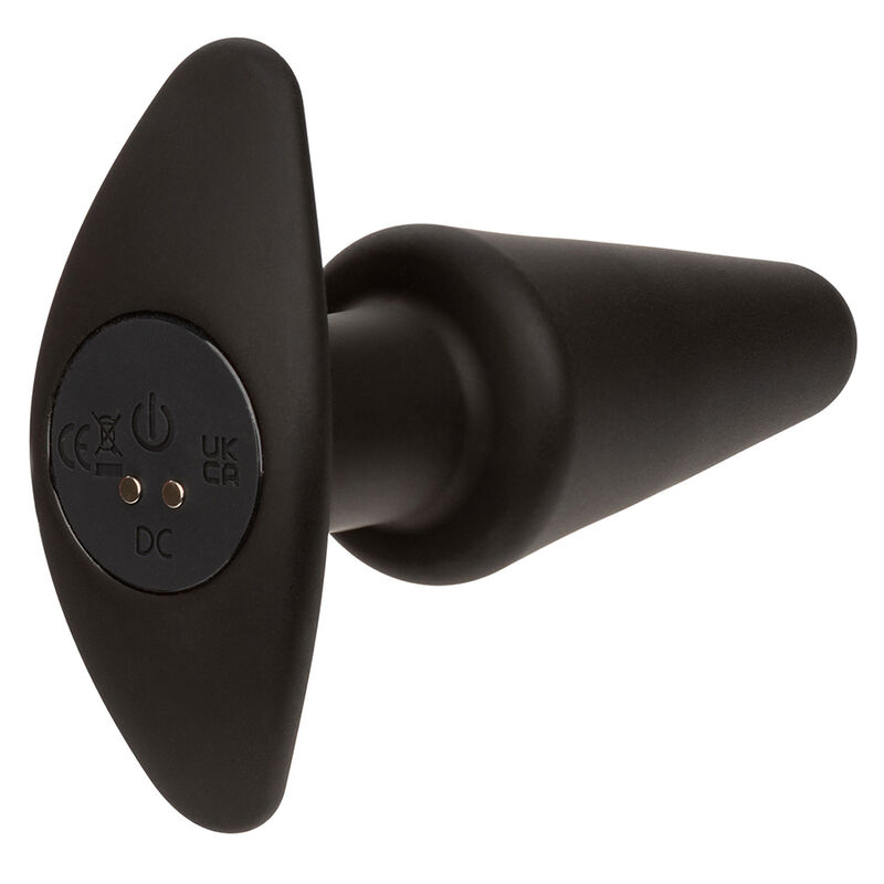 CALEXOTICS - ROCK BOTTOM PLUG ANAL CÓNICO 10 VIBRACIONES SILICONA NEGRO - Imagen 5