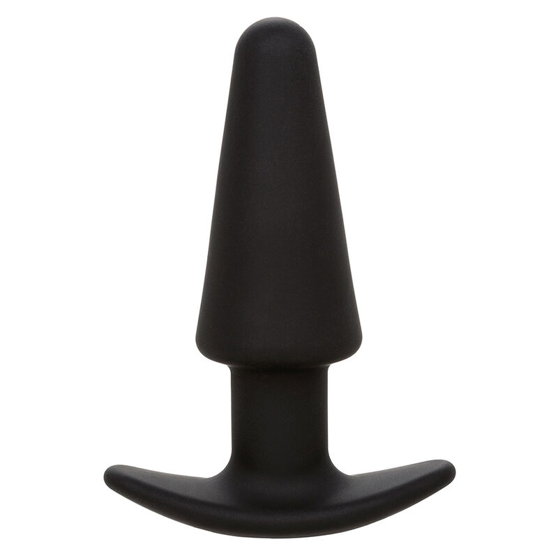 CALEXOTICS - ROCK BOTTOM PLUG ANAL CÓNICO 10 VIBRACIONES SILICONA NEGRO - Imagen 2