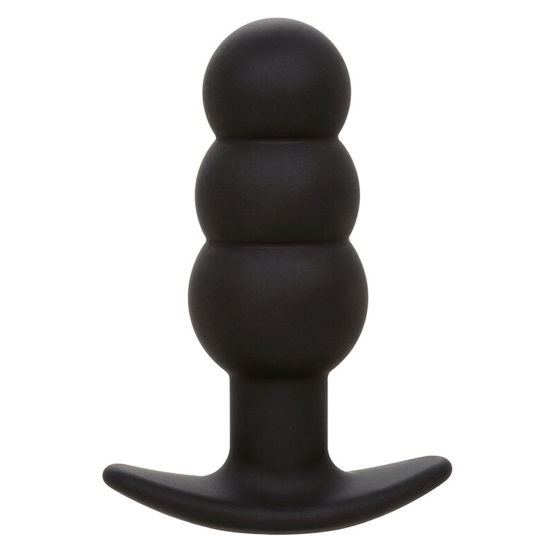 CALEXOTICS - ROCK BOTTOM PLUG ANAL CON CUENTAS 10 VIBRACIONES SILICONA NEGRO - Imagen 3