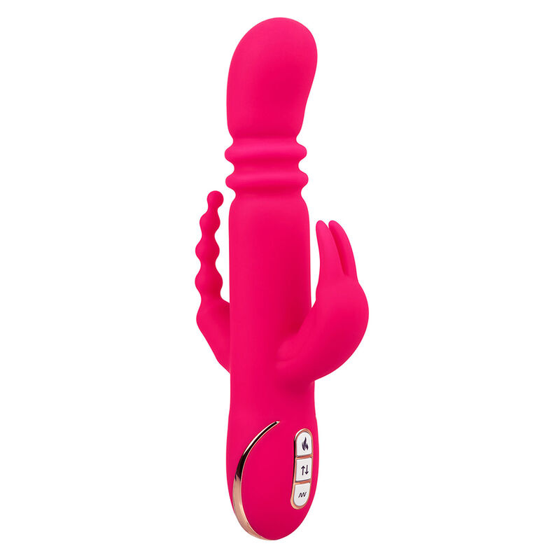 CALEXOTICS - JACK FANTASY TRIPLE VIBRATEUR CHAUFFANT LAPIN ROSE – Image 2