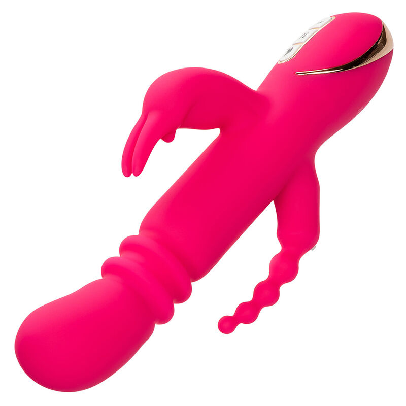 CALEXOTICS - JACK FANTASY TRIPLE VIBRATEUR CHAUFFANT LAPIN ROSE – Image 5