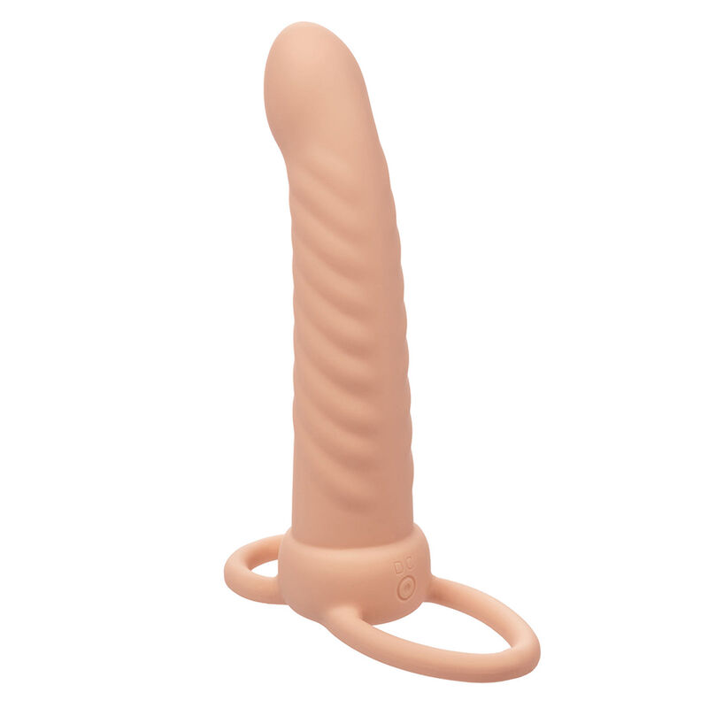 CALEXOTICS - MAXX DOBLE PENETRADOR ACANALADO 10 VIBRACIONES NATURAL - Imagen 4