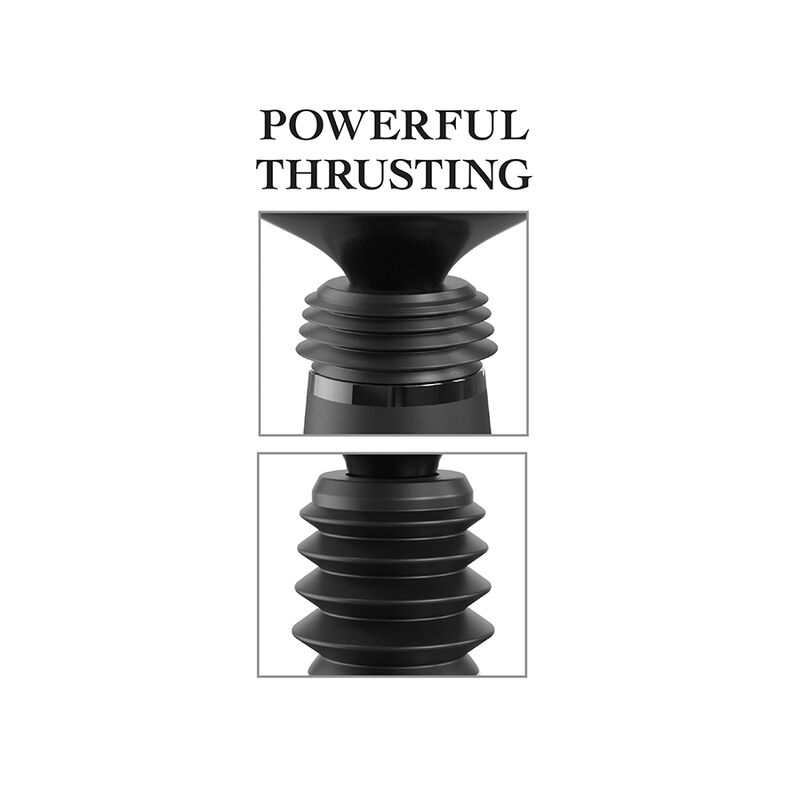 FETISH FANTASY SERIES - BODY DOCK THRUSTER SUJETA DILDOS CON 7 MODOS DE EMPUJE NEGRO - Imagen 4