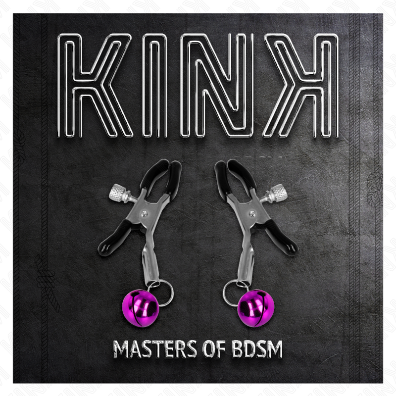 KINK - PINZAS PARA PEZONES CON CAMPANILLA VIOLETA 6 CM - Imagen 5