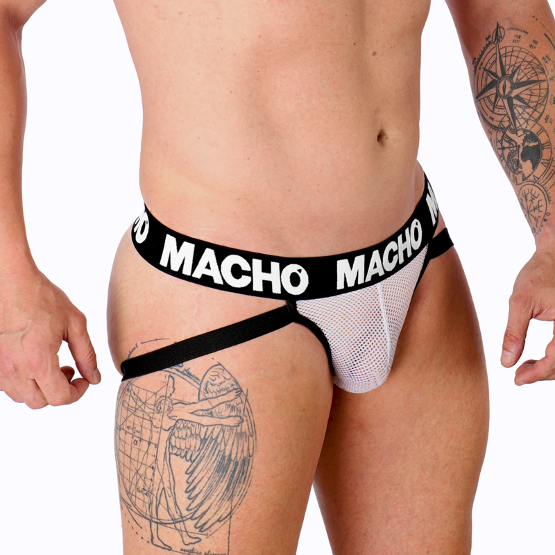 MACHO - MX26X1 JOCK GRID BLANC S – Image 2